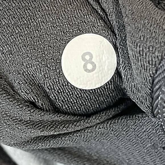 Lululemon Pullover Womens 8 Gray Striped Race Your Pace 1/2 Zip Long Sleeve Top - Picture 3 of 10